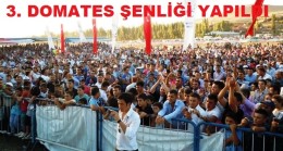 3.Domates Şenliği Yapıldı