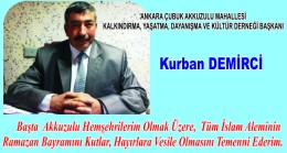 Dernek Başkanımızdan Bayram Tebriği
