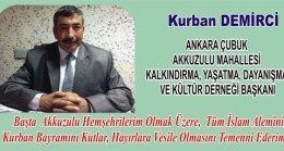 Başkanımızdan Bayram Tebriği