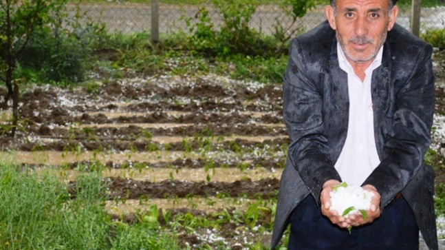 Akkuzulu da Şiddetli Dolu Yağışı