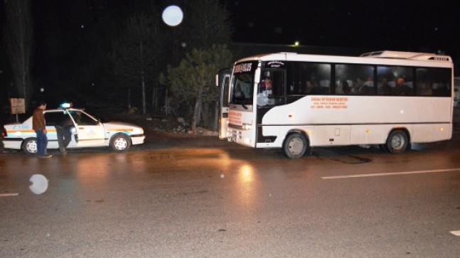 Çubuk’ta Jandarma Otobüsleri Denetledi