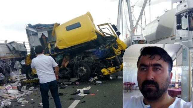 TIR Şoförü Mustafa Demir Köprüde Hayatını Kaybetti