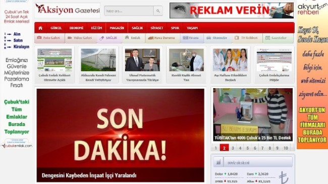 Aksiyon Gazetesi Ara Yüzü Yenilendi