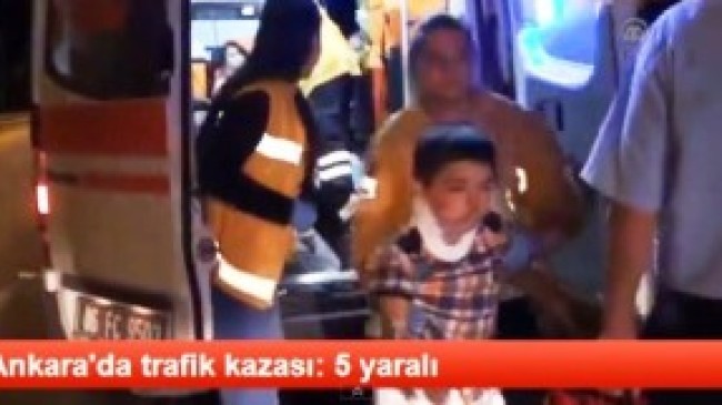 Ankara Çubuk Yolunda Trafik Kazası:5 Yaralı