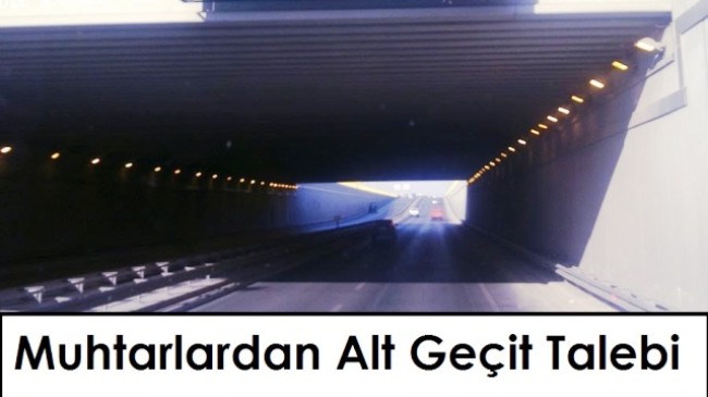 Mahallemize Alt Geçit Talebi