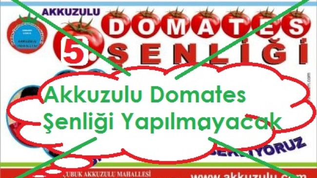 Domates Şenliği Bu Yılda İptal