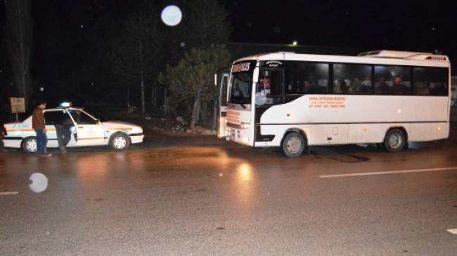 Çubuk’ta Jandarma Otobüsleri Denetledi