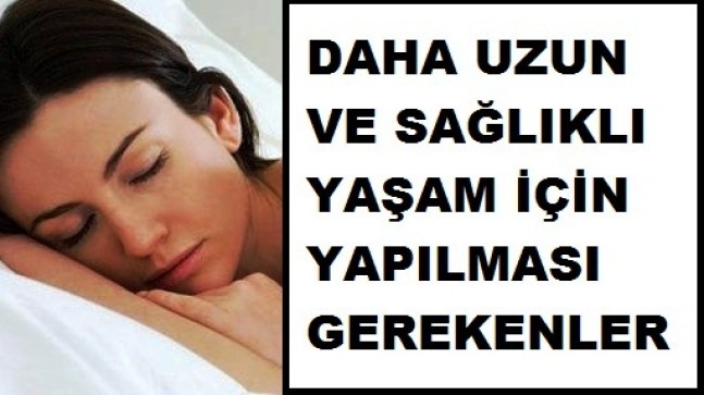 Sağlıklı Yaşamak İçin Bunlar Şart