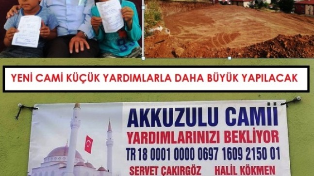 Yeni cami küçük yardımlarla daha büyük yapılacak